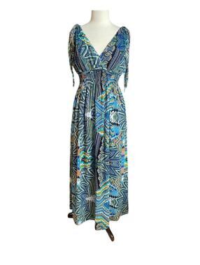 Color FX maxi halter style dress large